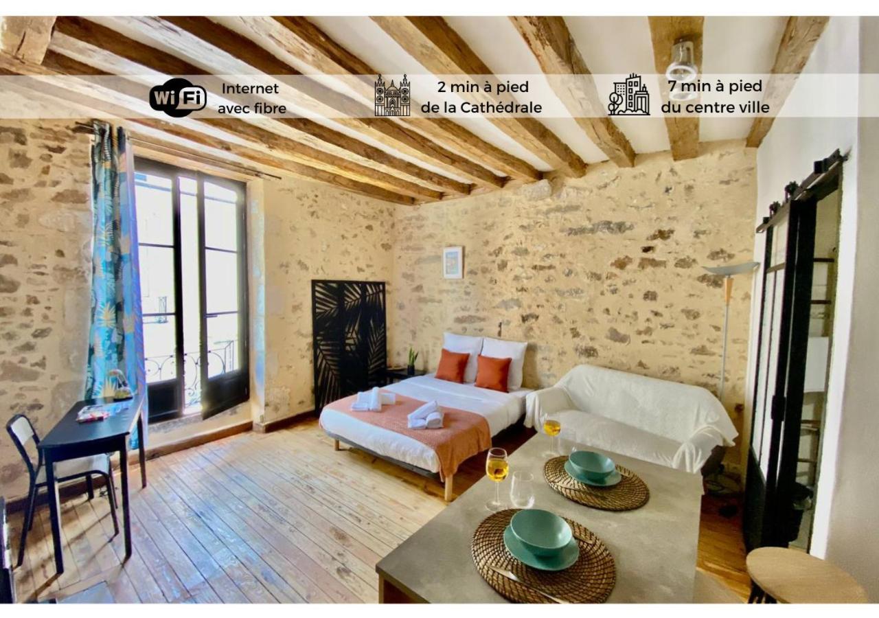Le Cosy-Chic, 2 Min A Pied Cathedrale , Jacobins Leilighet Le Mans Eksteriør bilde